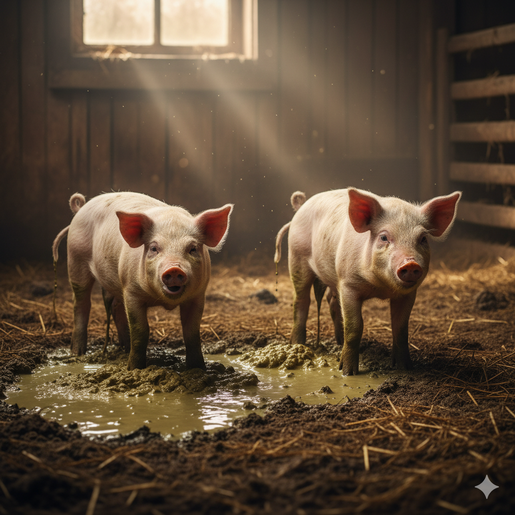 Lợn đang Bị Tiêu Chảy